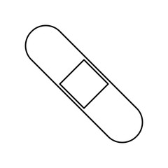 adhesive bandage icon over white background. vector illustration