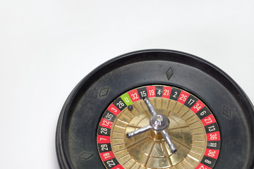 Naklejka premium gambling table. Roulette fell zero