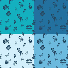 Mothers Day Seamless Pattern