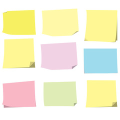 Fototapeta premium Empty Sticky paper note. Flat design with shadow