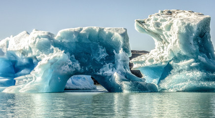 Iceberg detached from the Perito Moreno glacier.
