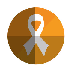 ribbon health symbol icon vector illustration design