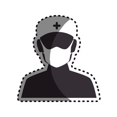 doctor avatar character icon vector illustration design