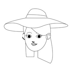 young girl cartoon icon over white background. vector illustration