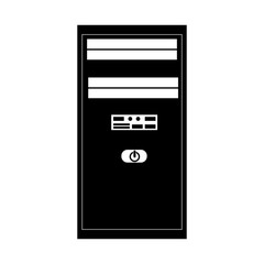 server tower isolated icon vector illustration design