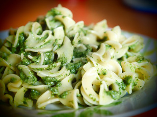 Pesto with pasta