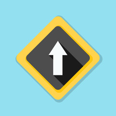 Ahead Up Arrow sign illustration
