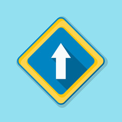 Ahead Up Arrow sign illustration