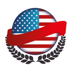 united states of america emblem vector illustration design