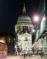The approach to St Pauls Cathedral in London