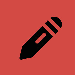 Pencil icon, flat design