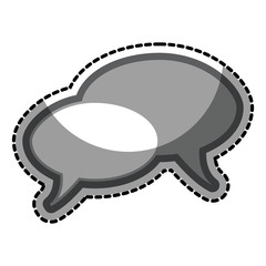 speech bubble message isolated icon vector illustration design