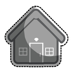 real estate house icon vector illustration design