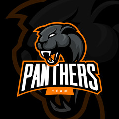 Furious panther sport vector logo concept isolated on dark background. Web infographic professional team pictogram.
Premium quality wild animal t-shirt tee print illustration.