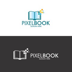 pixel book logo in vector