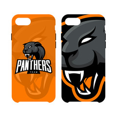 Furious panther sport vector logo concept phone case isolated on white background. Web infographic professional team pictogram.
Premium quality wild animal artwork illustration.