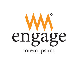 Fototapeta premium WM Logo Design Concept