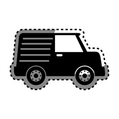 van vehicle isolated icon vector illustration design