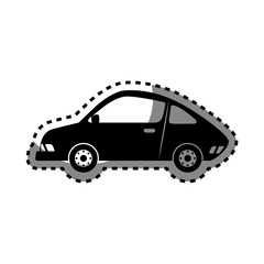 car sedan vehicle icon vector illustration design