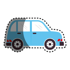 Fototapeta premium car sedan vehicle icon vector illustration design