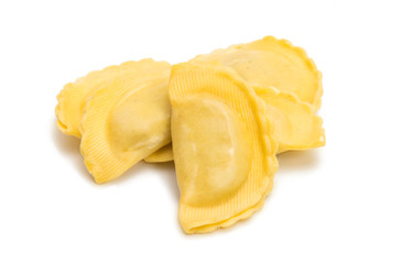 italian Ravioli pasta isolated