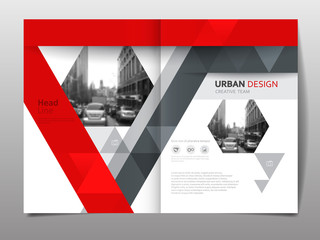 Cover design template for annual report. Abstract modern vector illustration. Cover presentation on a4. Abstract presentation templates.