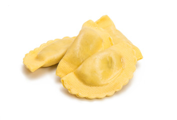 italian Ravioli pasta isolated