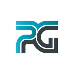 Initial Letter PG Linked Design Logo
