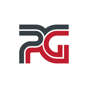 Initial Letter PG Linked Design Logo