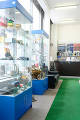 Obraz premium Interior of a children play room on a reception of car repair station, shop or so on