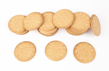Cookiese on a white bacground. Icolated