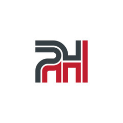Initial Letter PH Linked Design Logo