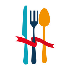 set cutlery tools icons vector illustration design