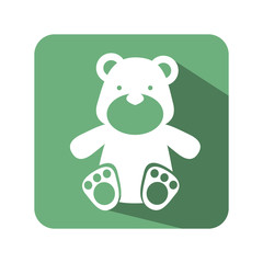 bear toy baby icon vector illustration design