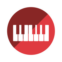 piano instrument isolated icon vector illustration design