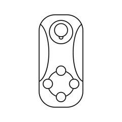 controller game vr device thin line vector illustration eps 10