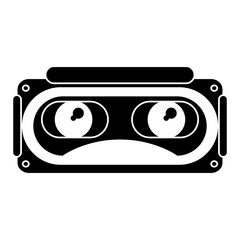 goggles 3d simulation entertaiment pictogram vector illustration eps 10