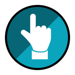 hand human index icon vector illustration design