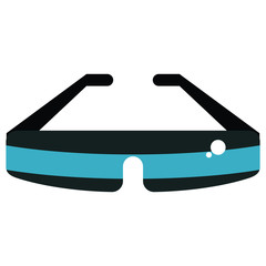 glasses virtual reality wearable technology vector illustration eps 10