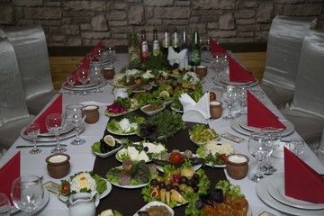 Azeri national salad food