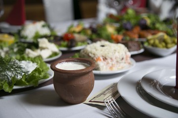 Azeri national salad food