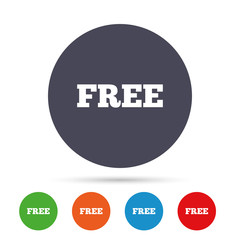 Free sign icon. Special offer symbol.