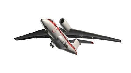 Airplane - private Jet isolated on white 
