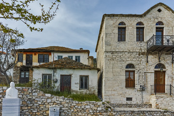 Street in the village of Theologos,Thassos island, East Macedonia and Thrace, Greece  