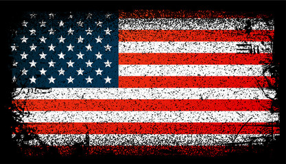 Usa Grunge flag