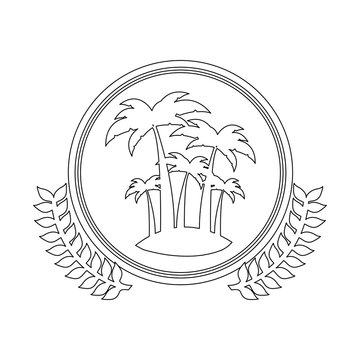symbol figure island icon image, vector illustration