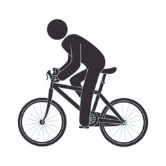 Fototapeta na wymiar human figure riding bike vector illustration design