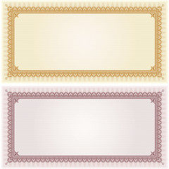 Certificate gift coupon blank template border frame background