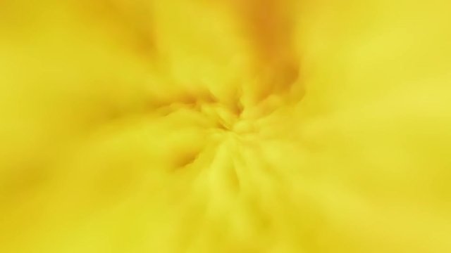 Animaci&oacute;n  abstracta de formaciones similares a nubes de color amarillo y rojo
