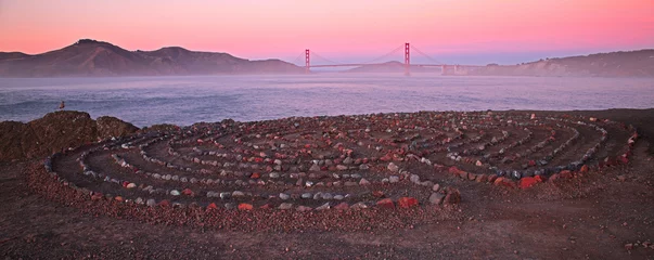 Cercles muraux Plage de Baker, San Francisco Lands End in San Francisco California